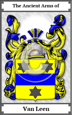 Van Leen Family Crest Download (JPG)  Book Plated - 150 DPI